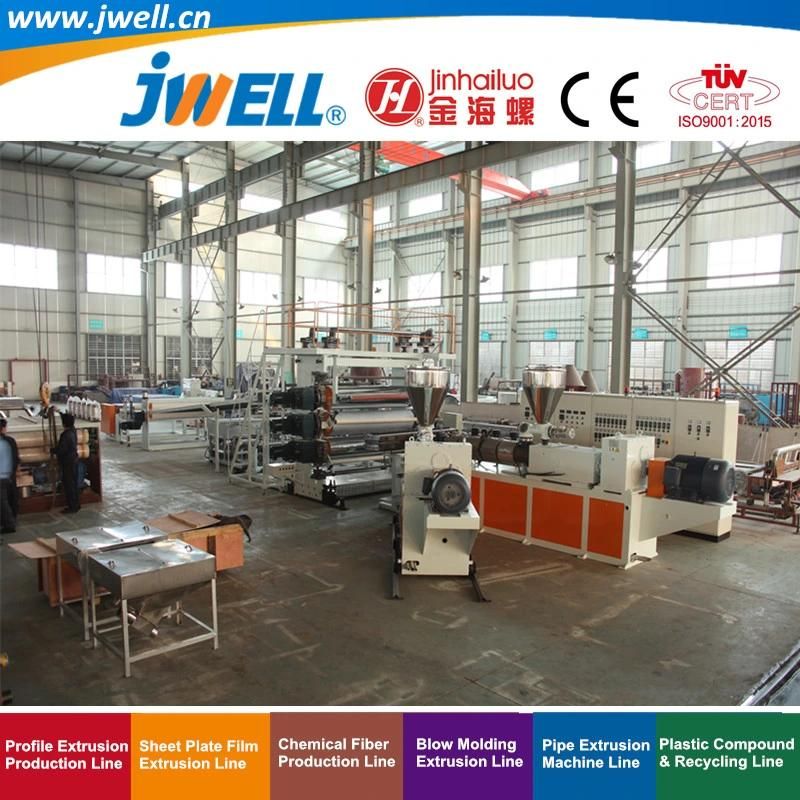 Jwell-PP and Wood Power Bamboo Powder Plastic and Fiber Composite Sheet Recycling Making Extruder Machine for Automobile Application Series (6)