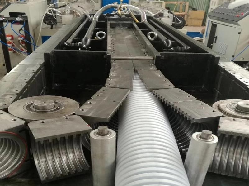 New Style PE PVC Single Wall Corrugated Pipe Production Line