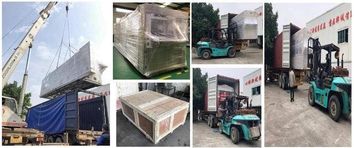 Blister Machine Plastic Package Making Machine 4 Stations Pressure Vacuum Forming Machine Punching Function Automatic Thermoforming Machine PP Pet PVC