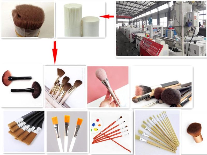 Popular Makeup Brush Fiber Machine with PBT Pet Raw Material