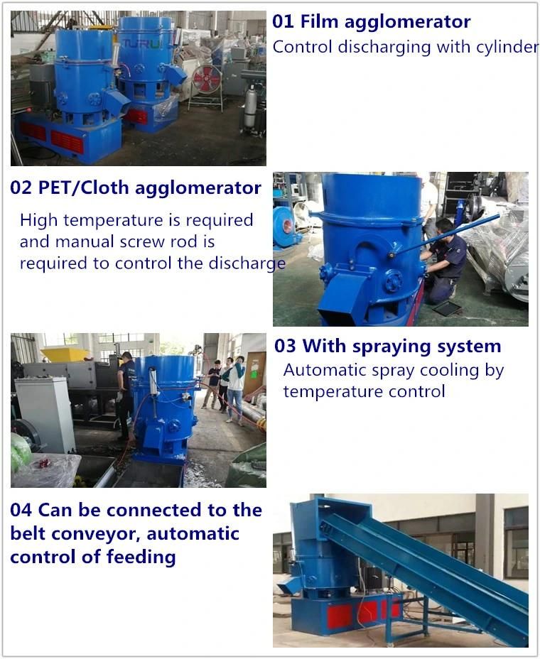 Agglomerator Mainly Used for The Production of PE, PP and Other Plastic Film Category