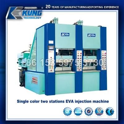 Single Color 2 Stations EVA Injection Machine