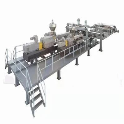 Shanghai Supply PVC Leather Floor Making Machine PVC Sports Floor Making Machine Line