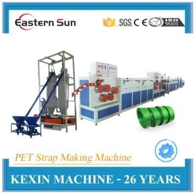 80mm Scerw Extruder 70kw Power Pet Strapping Production Line Machine 130kg/H