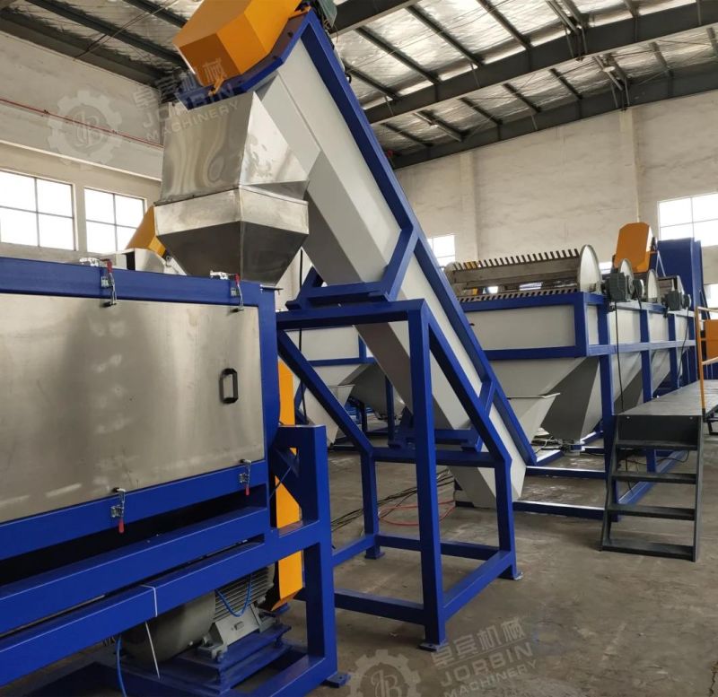 Full Automatic Waste Plastic PP PE HDPE LDPE Film Pet Bottles Flakes PVC Recycling Washing Machine with High Capacity in Factory