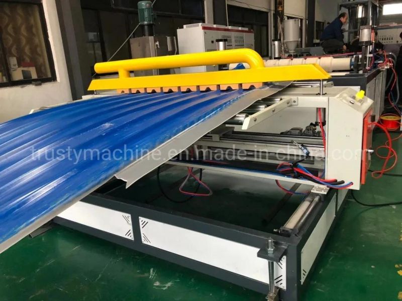 Qingdao PVC UPVC Corrugated Wave Roof Sheet Extrusion Line Production Machine