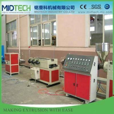 PVC / PE Plastic Single Wall Corrugated Pipe Production Line