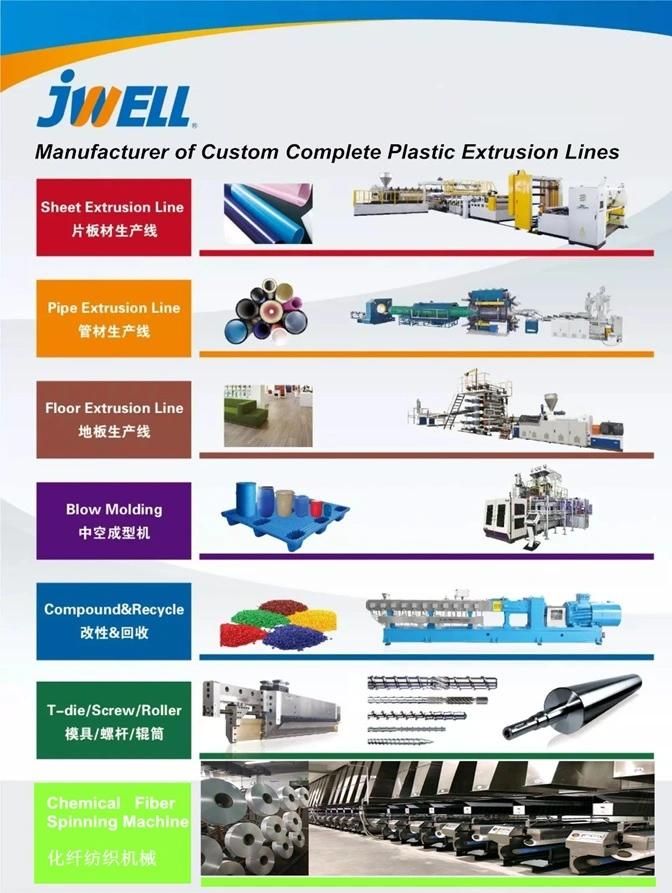 Jwell Large Output with High-Fill Serial PE with CaCO3 Compounding Machine