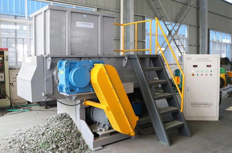 High Efficient Plastic Recycling Single Shaft Shredder For Waste Scrap Metal Plywood Wood Pallet Plastic PP/PE/HDPE/LDPE/PVC Lump Pipe