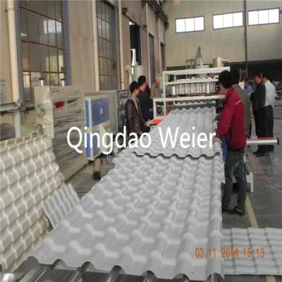 Plastic PVC UPVC Glazed Roof Panel Board Tile Roll Forming Machine