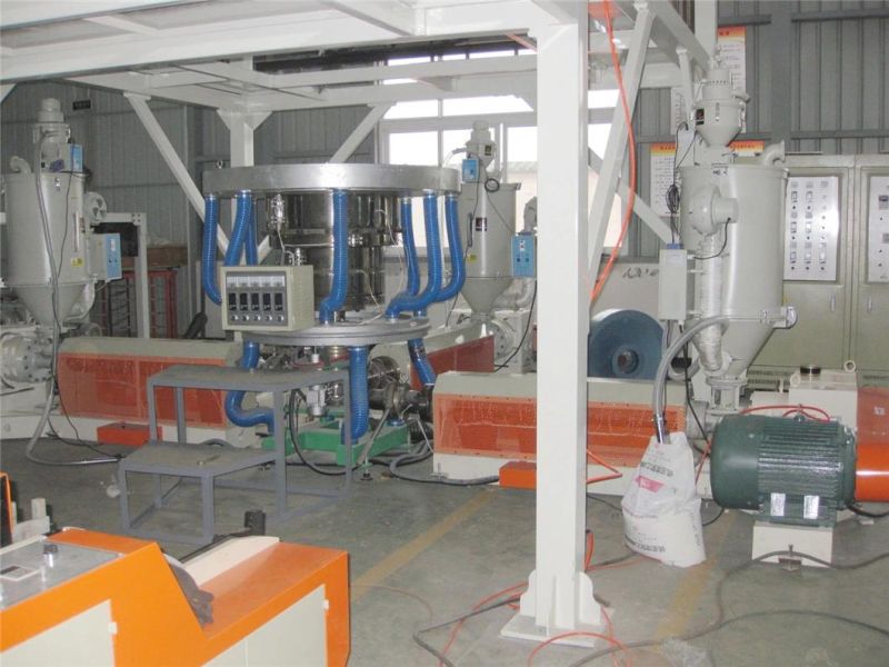 Three Layer Co-Extrusion with Automatic Winder and Rotary Die, Auto Loader