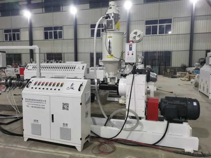 HDPE Water Plastic Electric Conduit Tube Single Screw Extruder Machinery