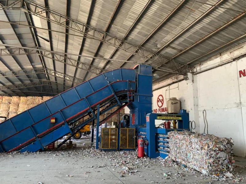 Horizontal Automatic Waster Paper Carboard Baler Baling Machine