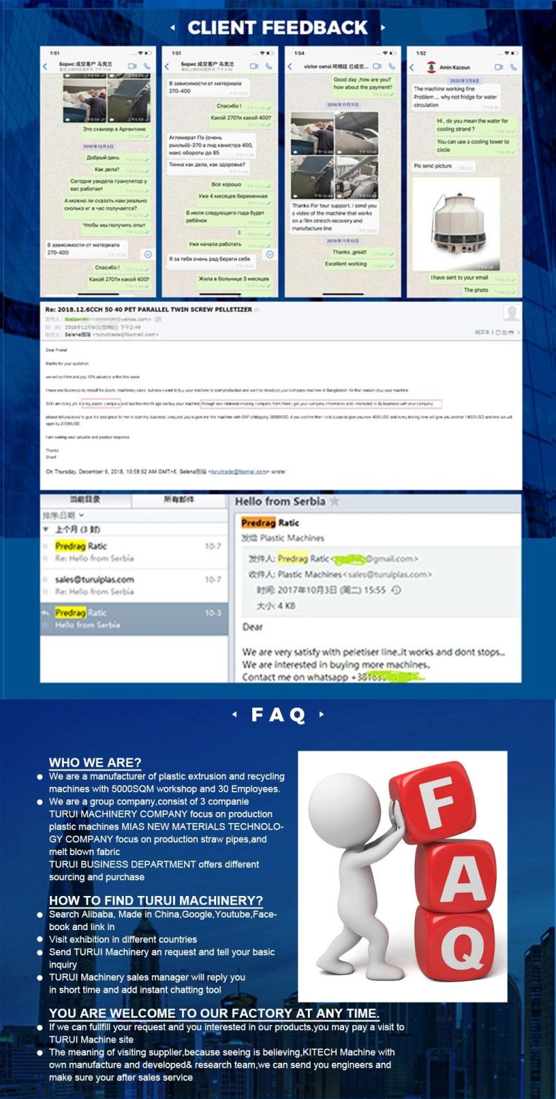 Computerized ISO9001: 2008/CE Pelletizer with Free Spare Parts