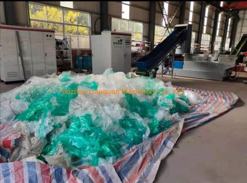 Plastic PE PP LDPE Film Bags Soft Plastic Extruder Machine Single Screw Waste Plastic Extruder