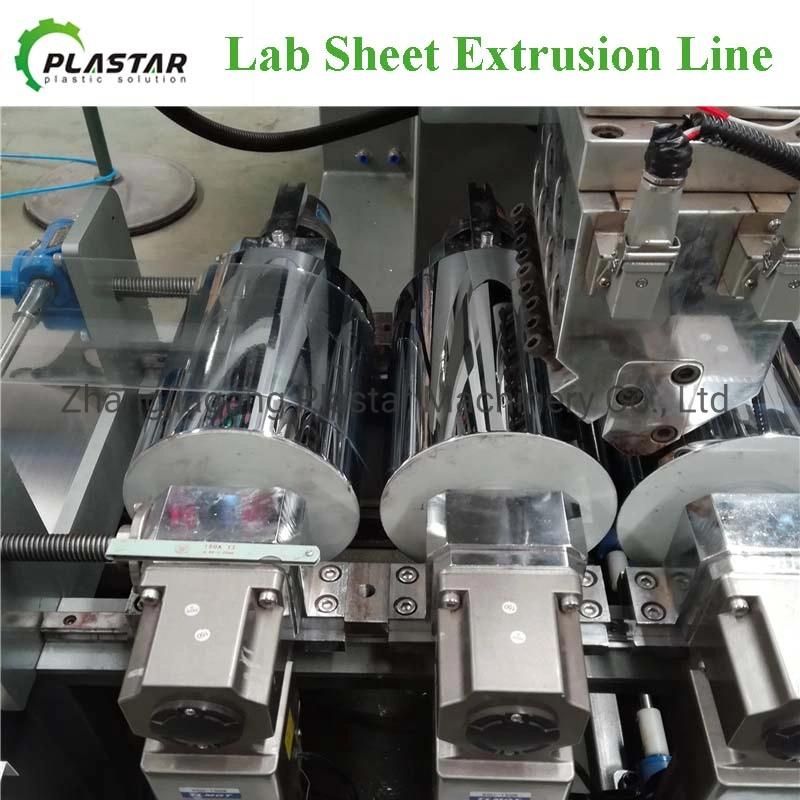 Pcl PP PU Pet PE Peek EVA Plastic Sheet Extruder Production Line Extrusion Machine for Laboratory