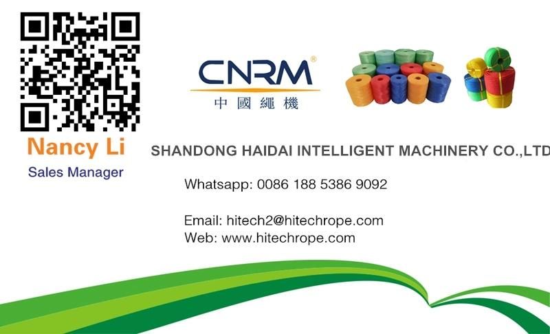 Updated PP Fibrillated Yarn Extrusion Line Rope Machine From Cnrm
