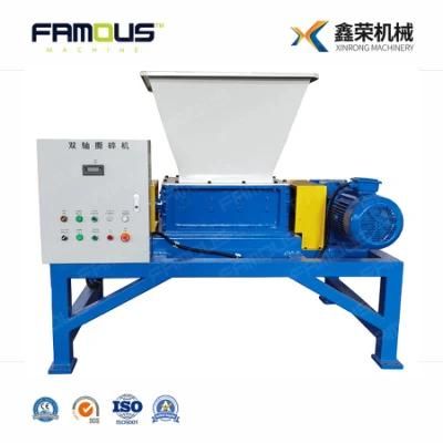 Double Shafts Waste Plastic Metal Wood Shredder Crushers for Lumps Bottles Pipes Recycling ...