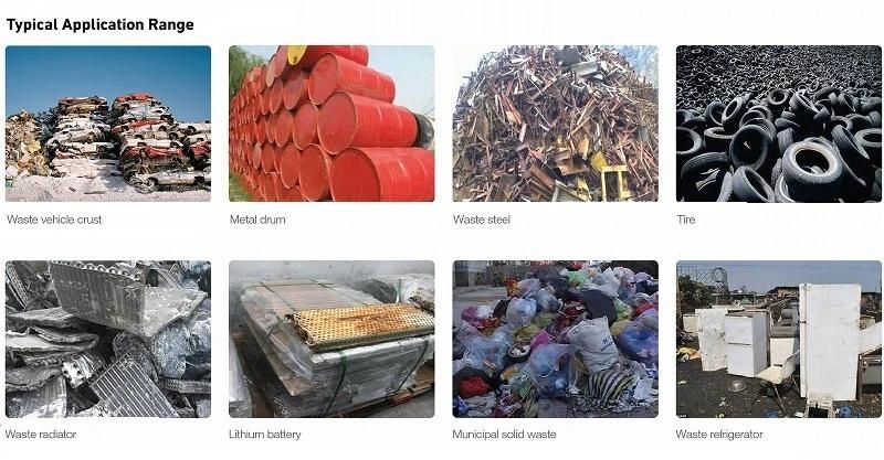 Factory Sales Waste Board Industrial Shredder Recycling Double Shaft Shredder/Wood Plastic Lumps Shredding Machine/Aluminum Metal Scrap Double Shaft Shredder