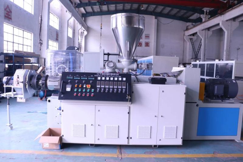 Plastic PVC Double Screw Extruder for Pipe Profile Production