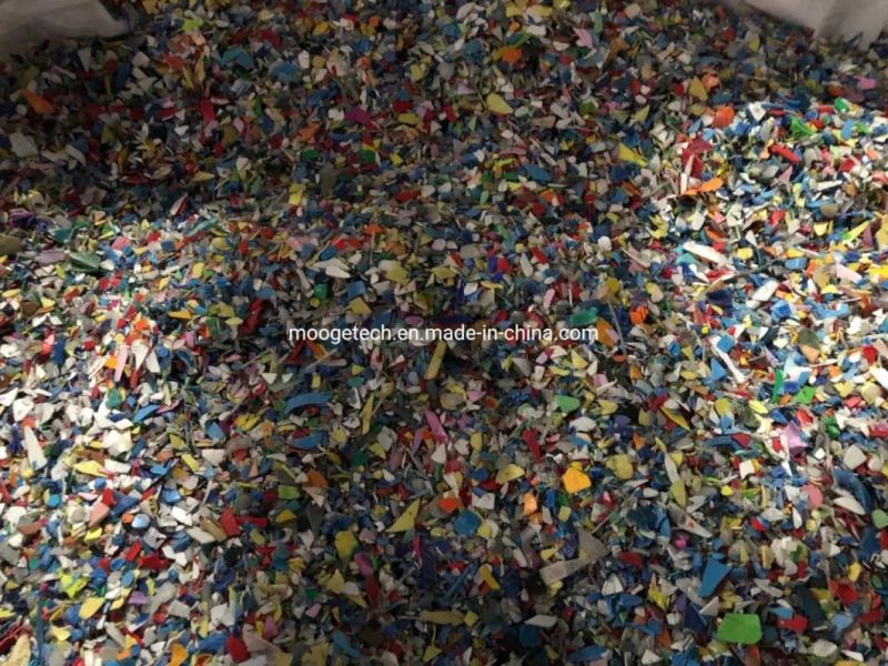 PE PP Bottle HDPE Barrel Waste Lump Washing Plant / Plastic Bottle Crushing Recycling Machine