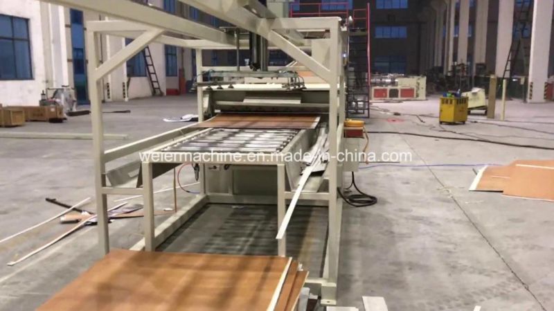 Stone Plastic Composite Spc Waterproof Flooring Mat Extrusion Making Machine