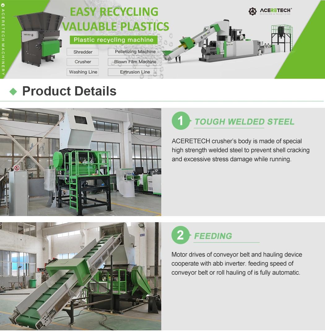 Made in China Cheap Big Long PE Pipe Hard Plastic Crusher Machine