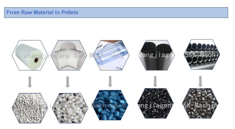Recycled PE PP Film Squeezer Granulating Pelletizing Line