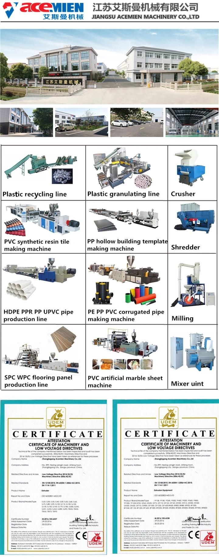 Three Layers PVC Colonial Spanish Roofing Tile Making Machinery Extrusion Line