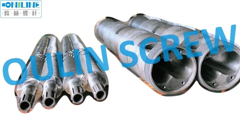 Twin Conical Screw and Barrel for PE+WPC Extrusion
