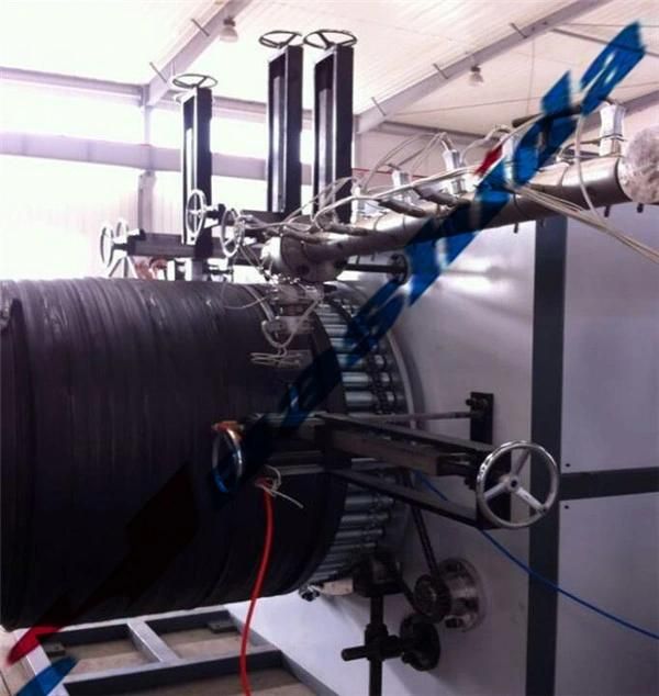 Spiral Pipe Tube Extrusion Line PE/PP Plastic Extruder