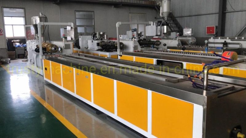Sjsz80/156 PVC Door Frame/Ceiling/Wall Panel Profile Extrusion Line