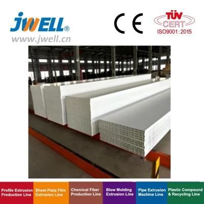 Jwell High Efficiency PVC Plastic Steel Guardrail Plate Profile Extrusion Machine