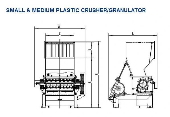 Plastic Granulator/Plastic Crusher-PC3280 of Recycling Machine with Ce