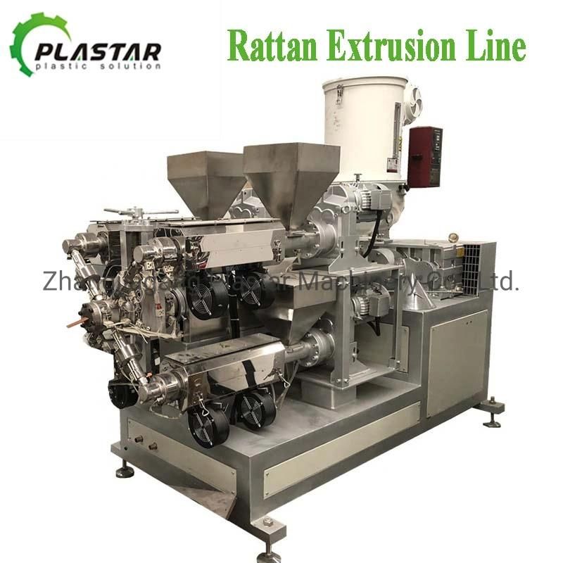 Artificial Plastic Rattan Extrusion Line/PP PE Cane Production Line