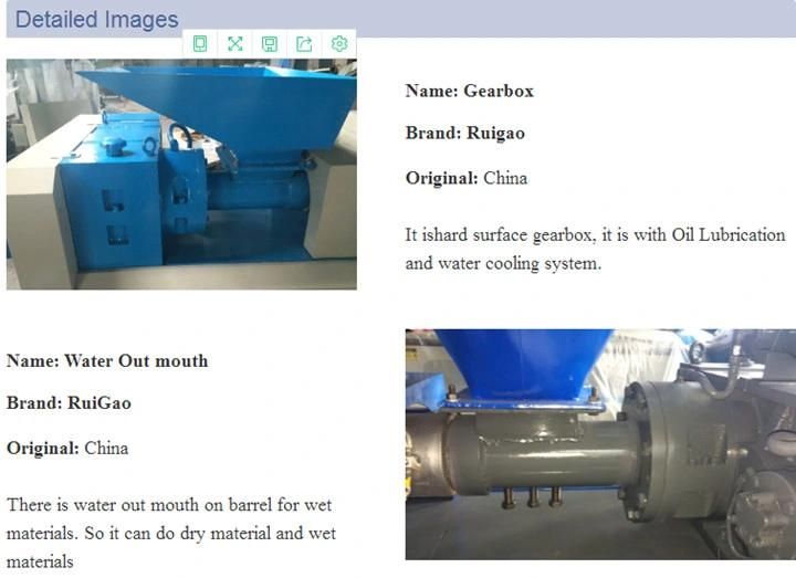High Output Waste Plastic HDPE LDPE Recycling Granulator Machine Price