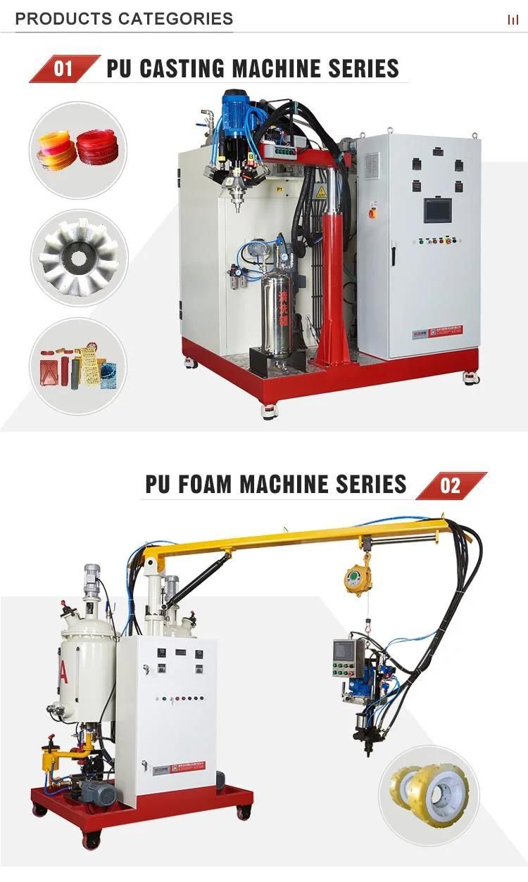 High Pressure Foaming Machine for Making Casting Type Polyurethane Elastomer Products