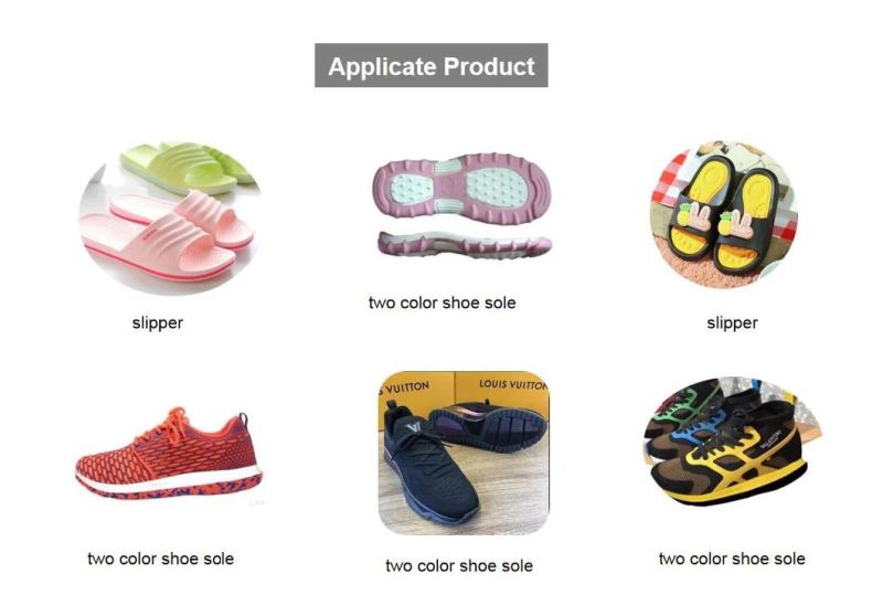 EVA Two Color Pouring Shoe Rubber Slippers Sport Shoe Sole Molding Machine