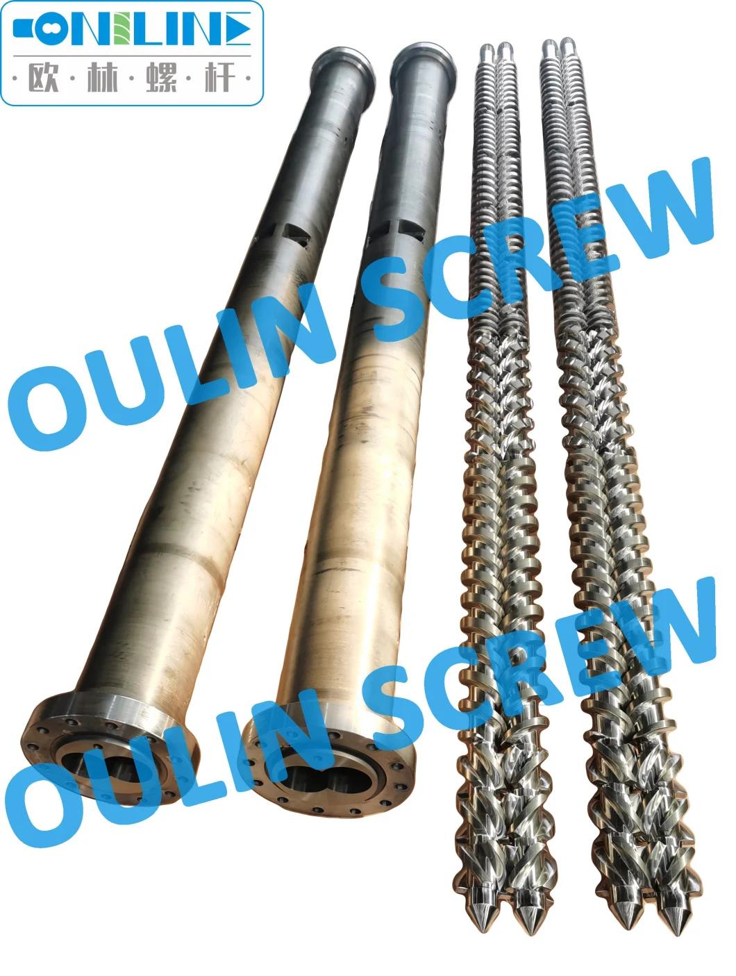 114mm Twin Parallel Screw and Barrel for PVC Extruder