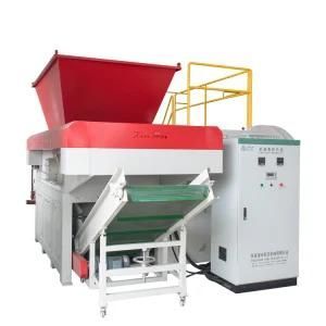 Plastic Wood Logs Rubber Fiber Cables and Rope Shredder Crusher Machine
