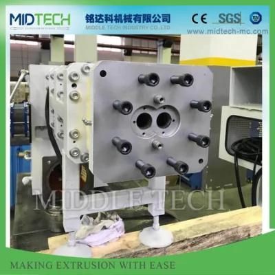 Plastic PVC/SPVC/WPC Counter Rotating Twin Screw Extruder Pelletizer Price