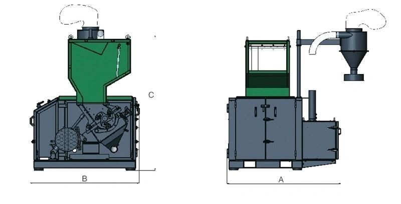 Low-Noise LDPE LLDPE Film Plastic Pelletizing Machine Crushing Granulator