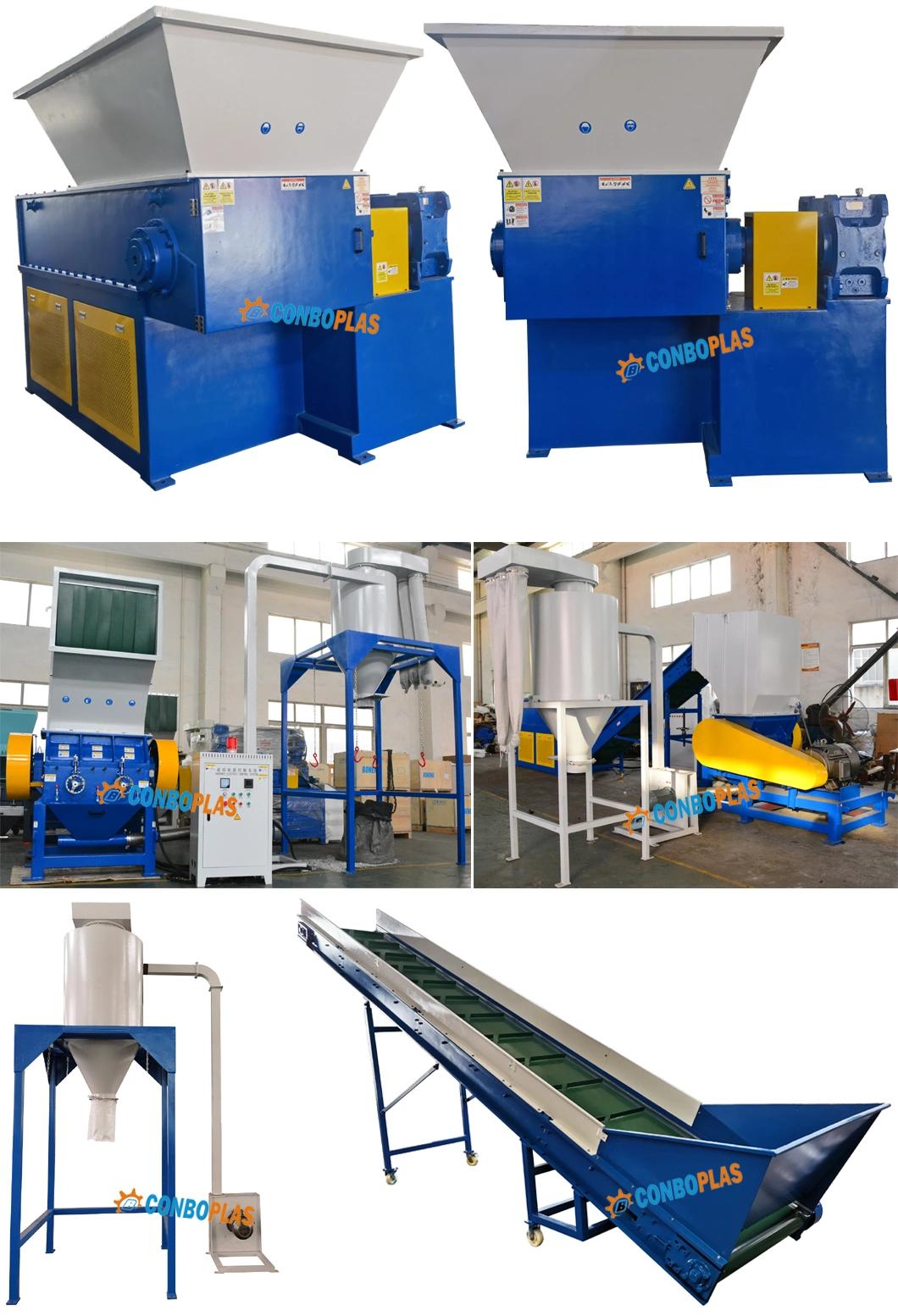 Single Shaft Shredder and Crusher Combination for Plastic Wastes