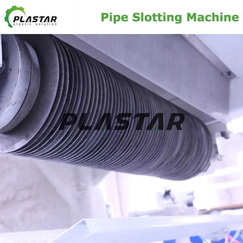 PP PE Plastic Single-Wall & Double-Wall Corrugated Pipe Perforating Machine/Pipe Slotting Machine