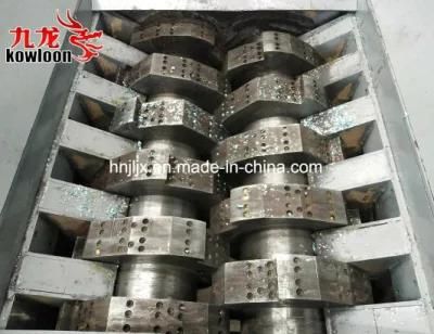 Replaceable Blades Double Shaft Paper Shredder Machine