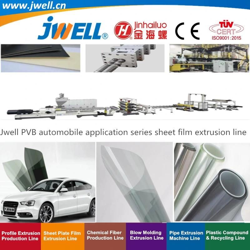 Jwell-PVB Plastic Film Automobile Application Series Recycling Agricultural Making Extrusion Machine for Solar Photo Voltaic Power Station|Building Glass