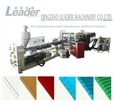 PC Polycarbonate Sheet Hollow Structure Sheet/Board Extruder Extrusion Line