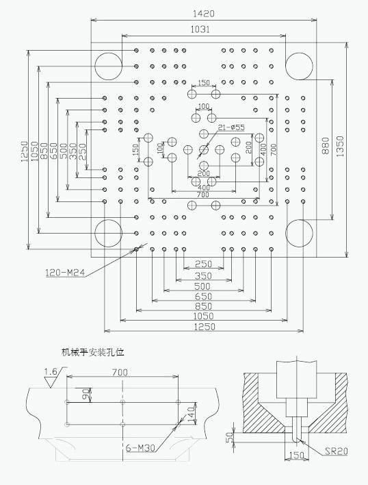 GF 800ceh Vegetable Fruit Plastic Crate Basket New Injection Molding Making Machine