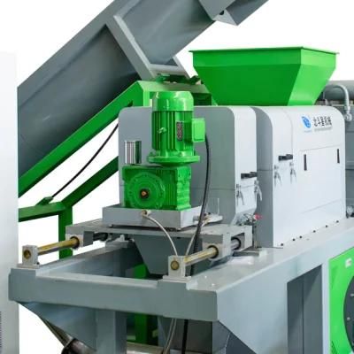 Side Force Feeder PE PP Bottle Flakes Plastic Granulating/Pelletizing Machine