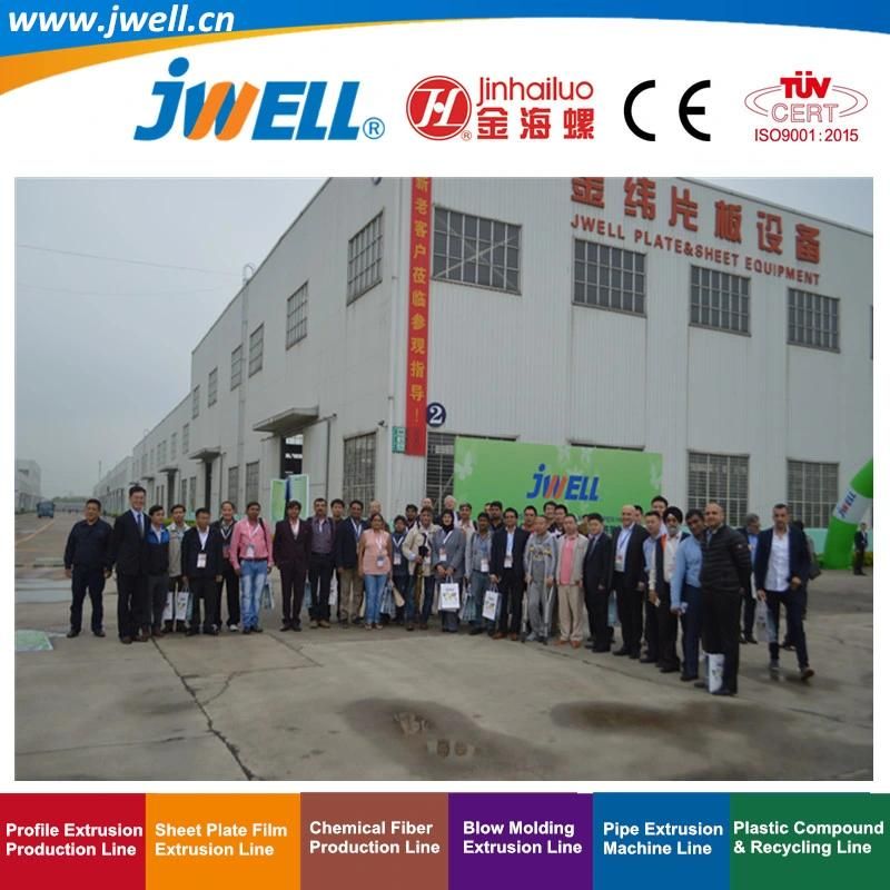 Jwell-PP|PC|PE Plastic Hollow Sheet Recycling Agricultural Making Extruder Machine for Building Construction Template Instead of Woody Plate Line